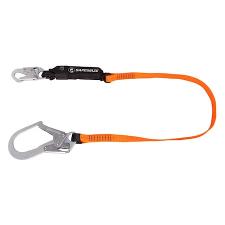 Safewaze V-Line 6' Energy Absorbing Lanyard: Rebar Hook FS88565-E